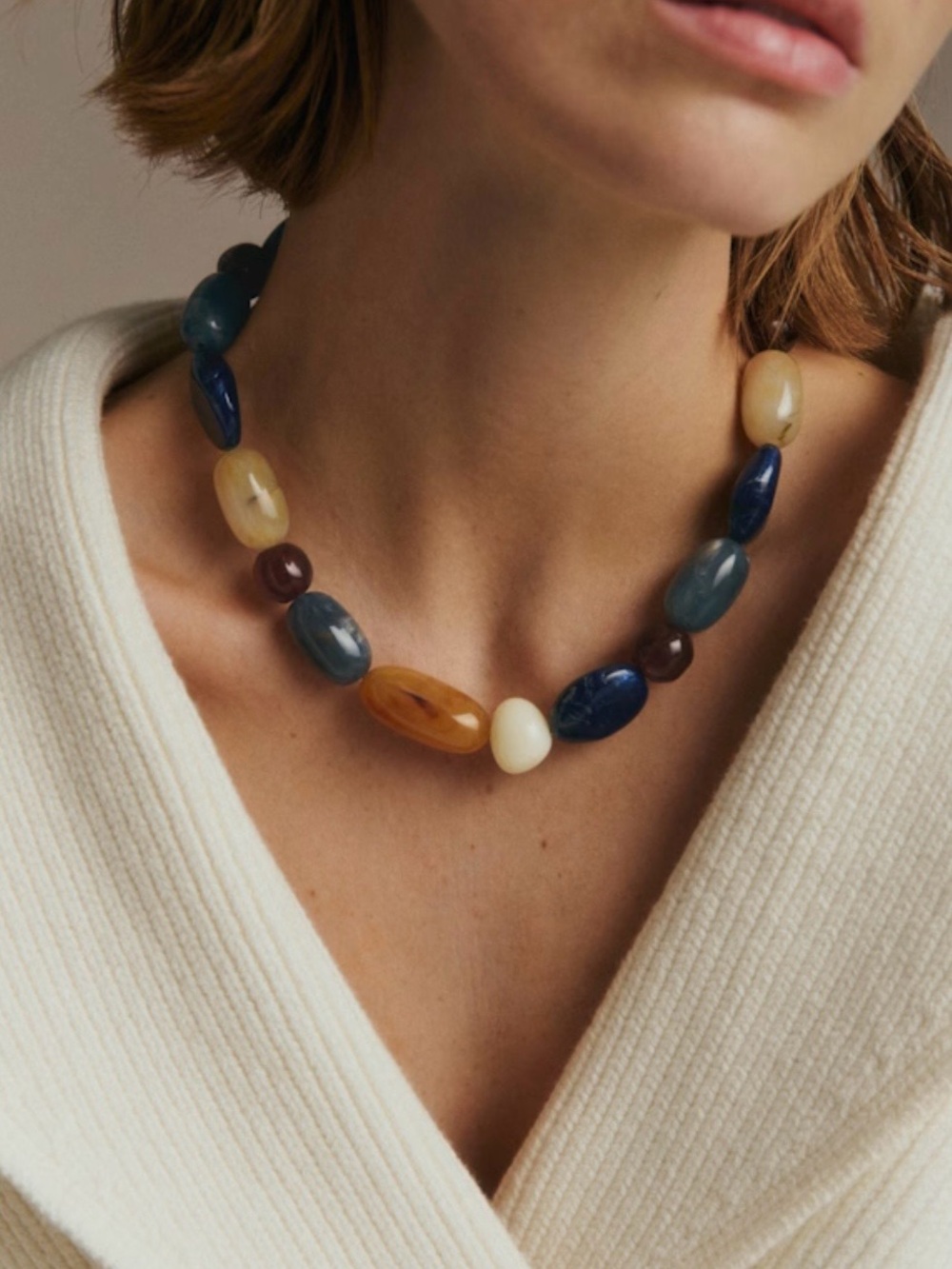 Sezane Morgane  Bead Necklace - Women Jewelry